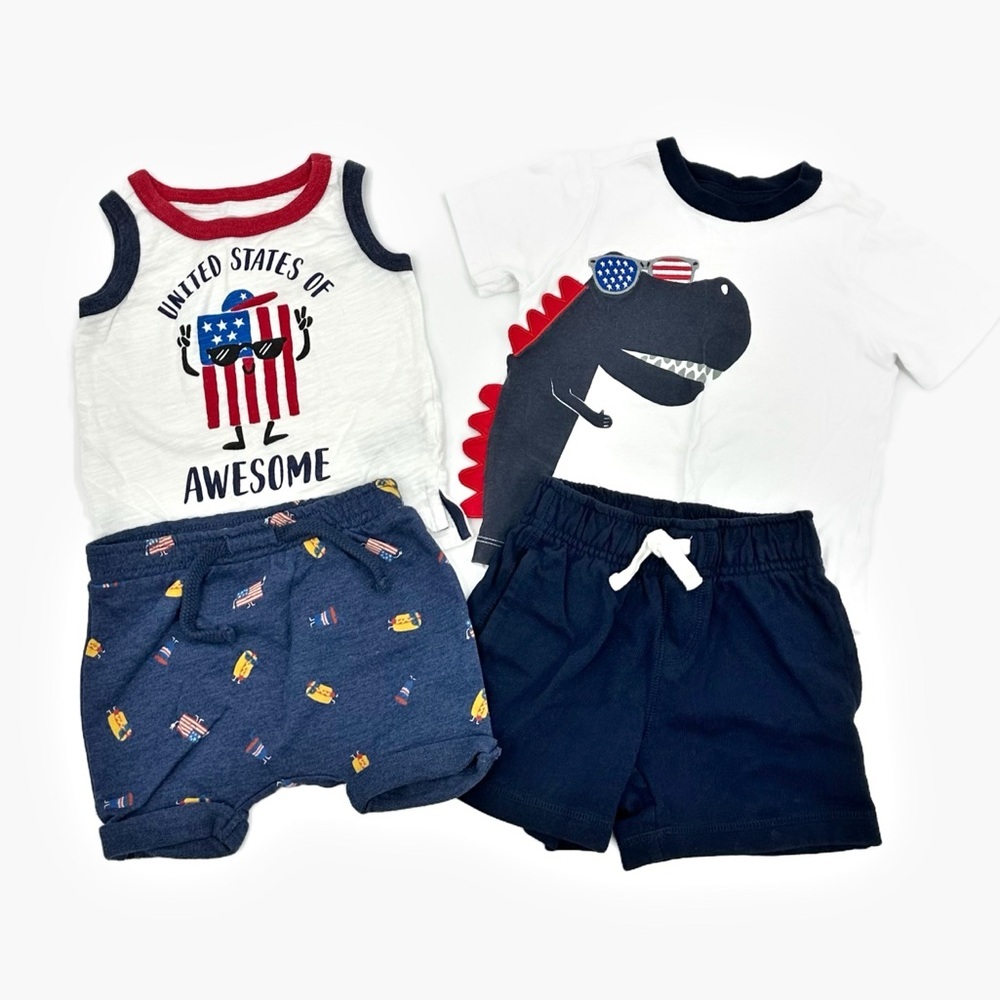 Old Navy and Gymboree Patriotic Baby Outfit Set Size 6-12 Months